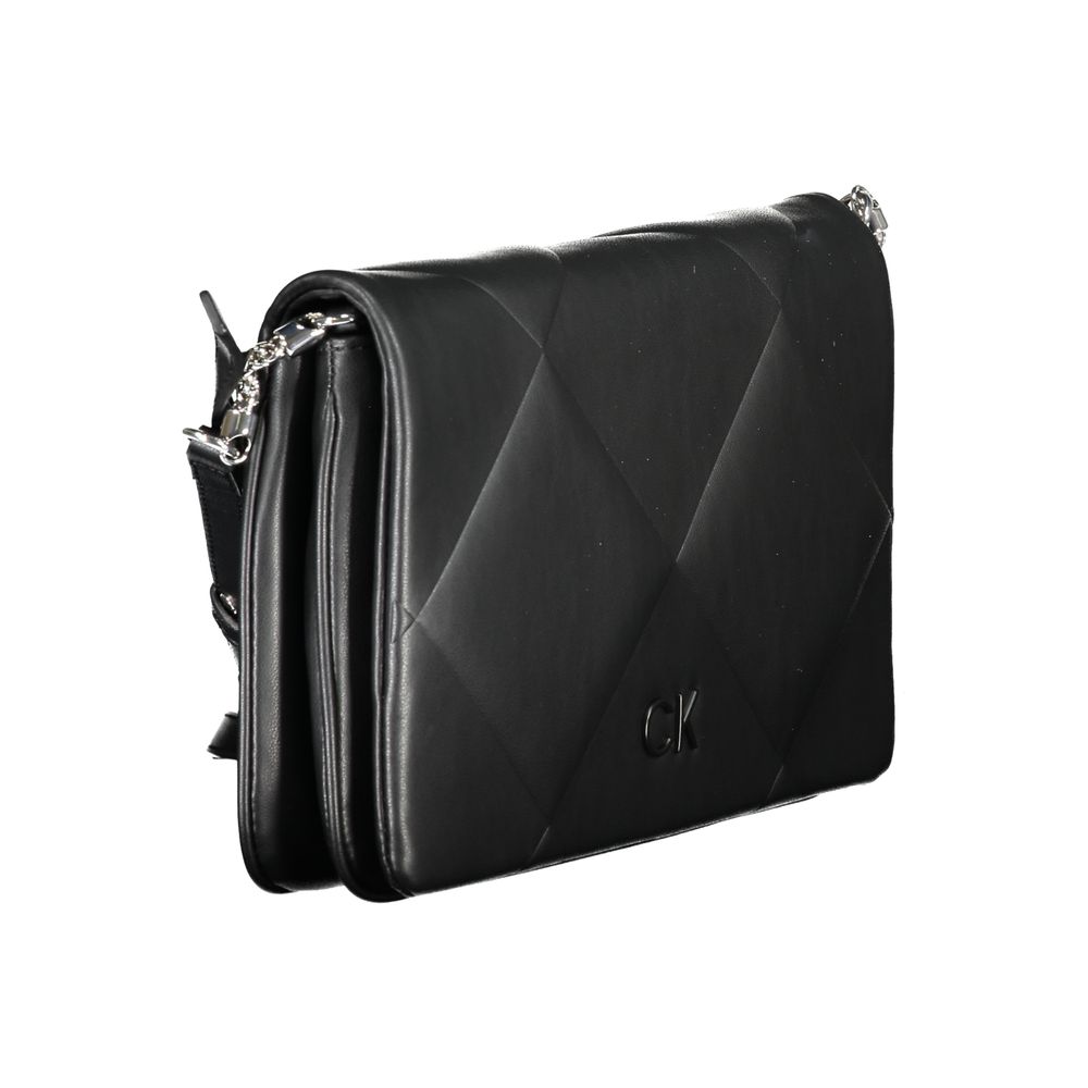 Calvin Klein Black Cotton Handbag - Effortless Elegance