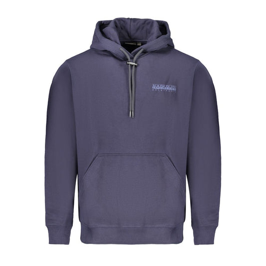 Napapijri Blue Cotton Sweater - Long Sleeve Hoodie