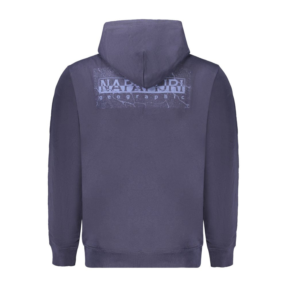 Napapijri Blue Cotton Sweater - Long Sleeve Hoodie