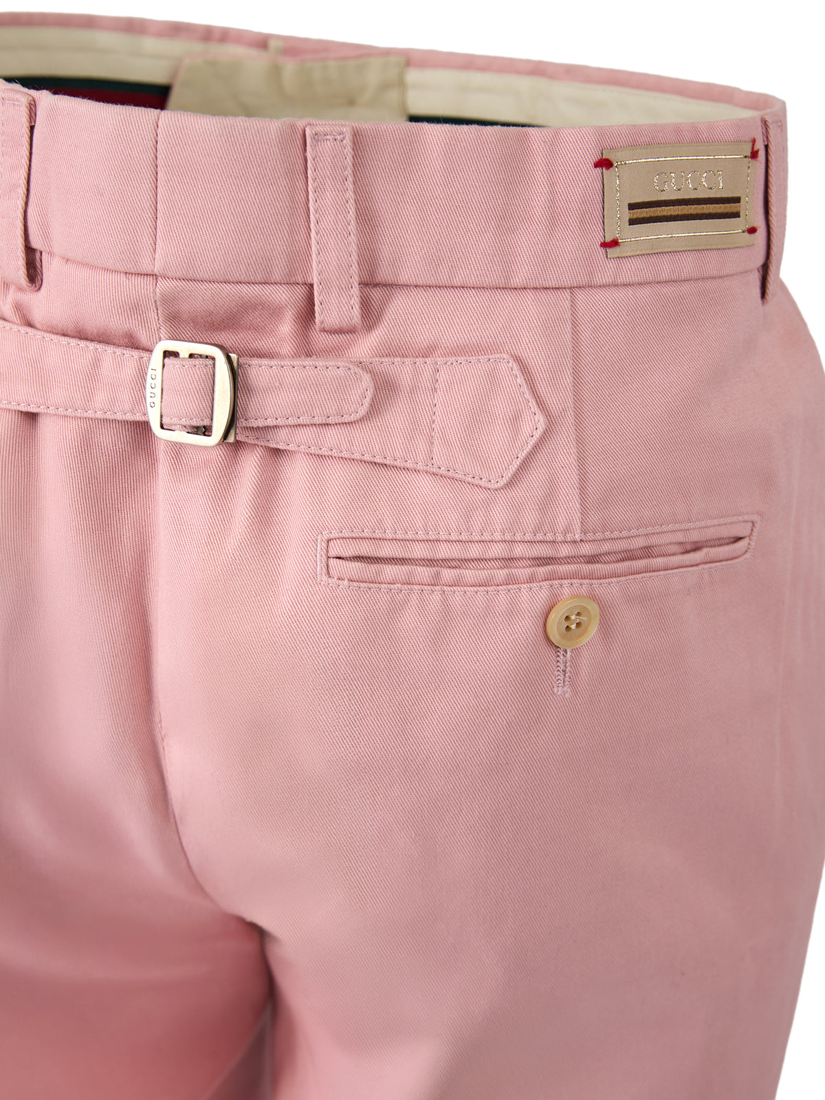 Gucci Light Pink Cotton Pants for Men