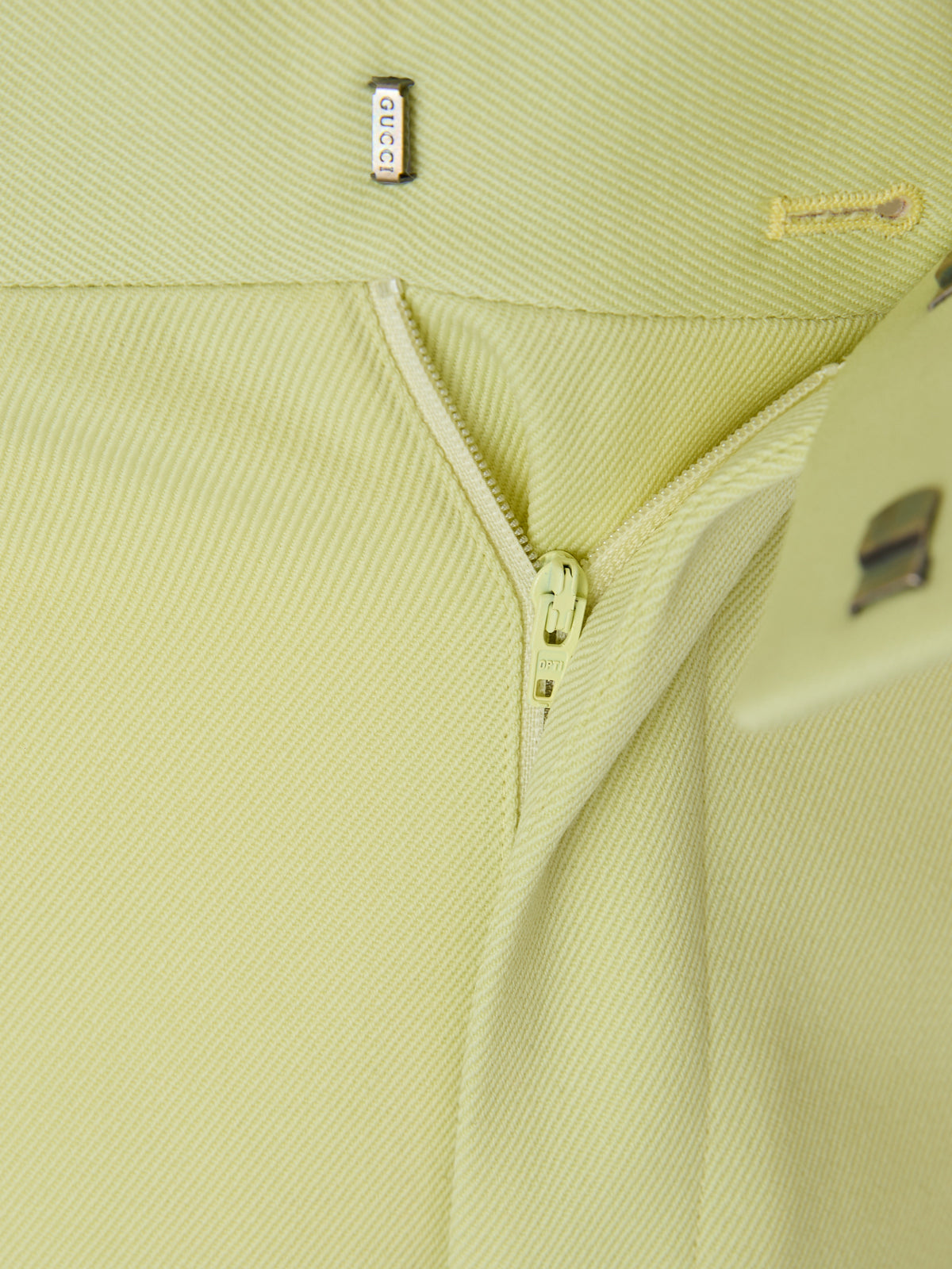 Gucci Lime Yellow Trousers for Men