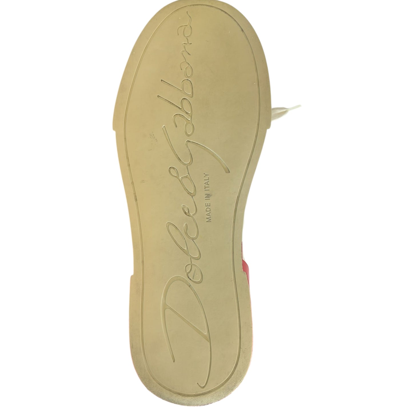 Dolce & Gabbana Red & Portofino Logo Sneakers for Women