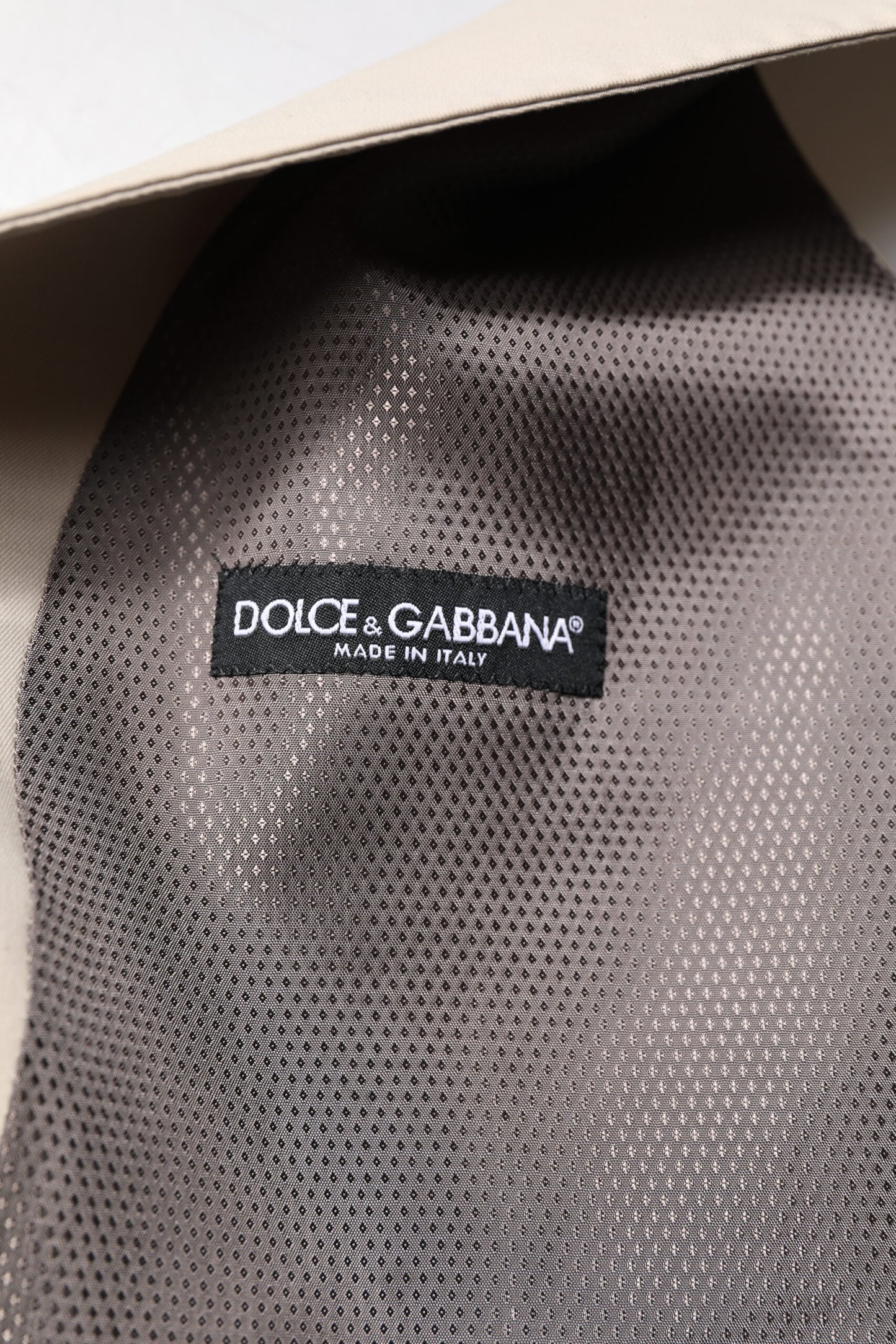 Dolce & Gabbana Beige Gray Formal Waistcoat Vest for Men