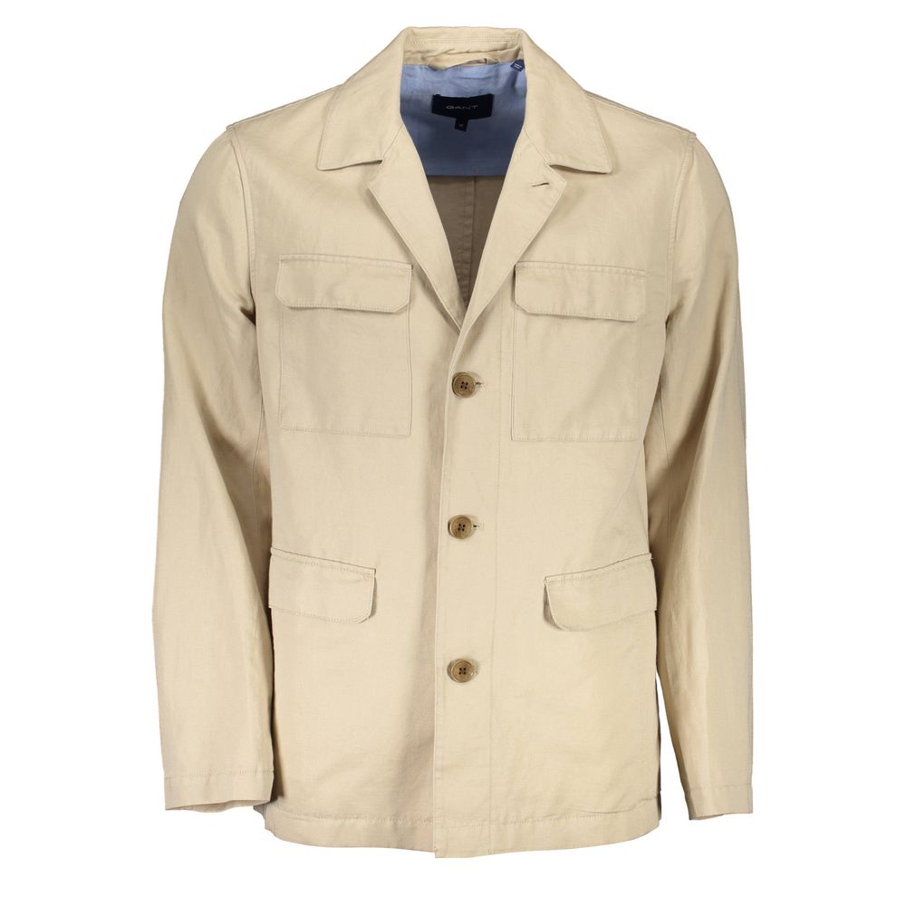 Gant Beige Cotton Jacket for Men