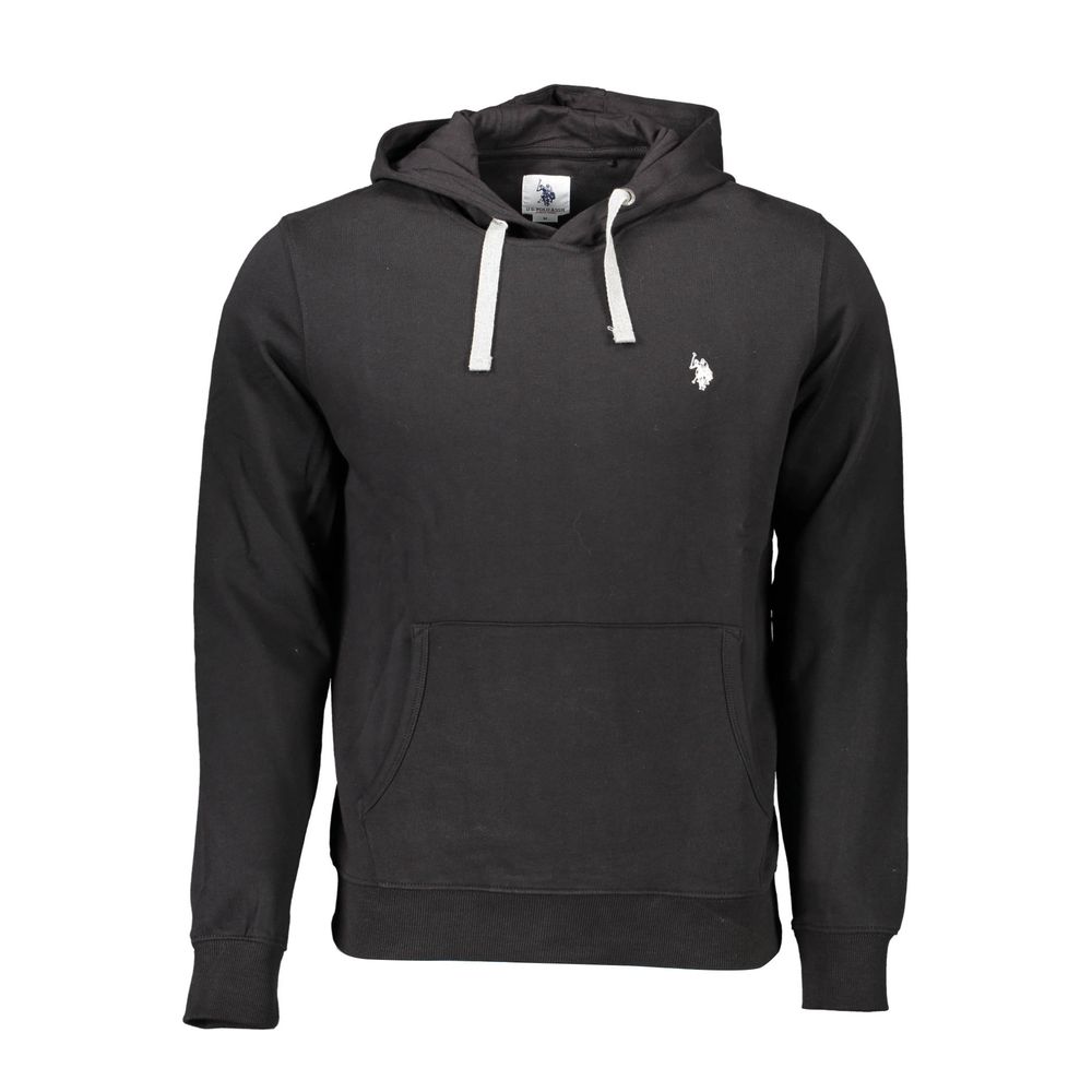 U.S. POLO ASSN. Black Hooded Cotton Men’s Sweatshirt