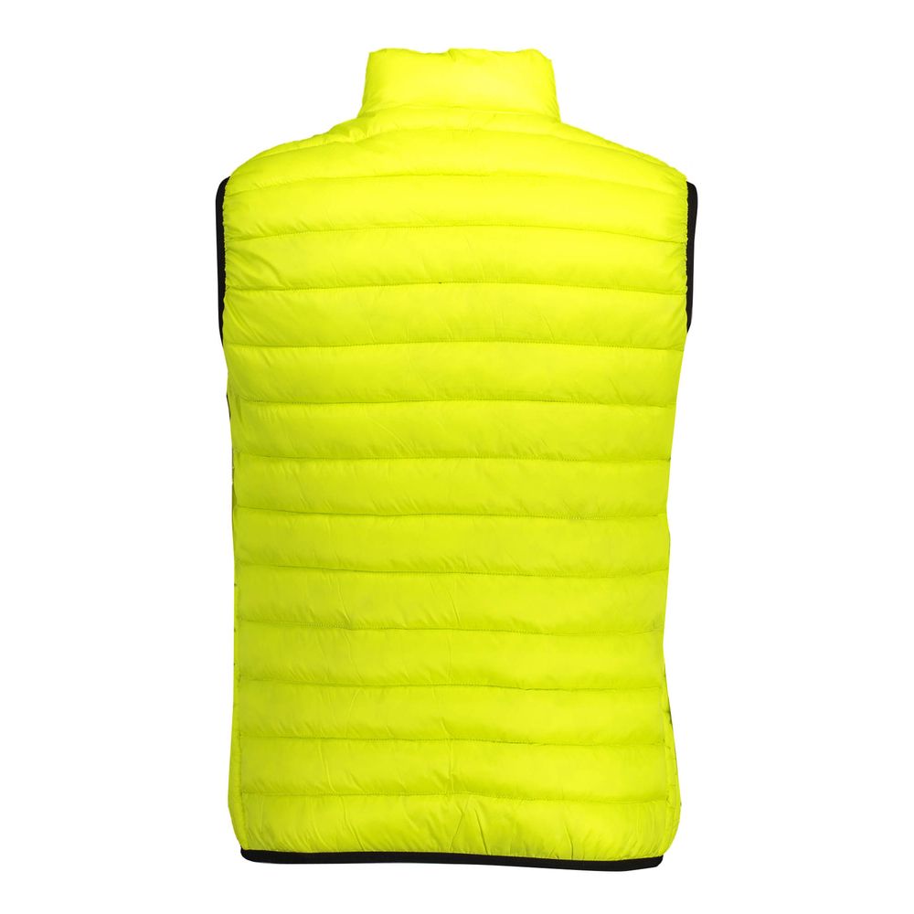 U.S. POLO ASSN. Reversible Sleeveless Jacket in Yellow Nylon