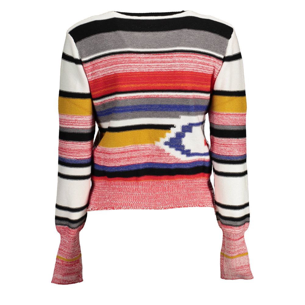 Desigual Colourful Ethnic Striped Jumper