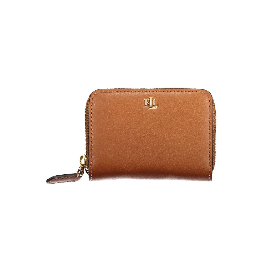 Ralph Lauren Brown Leather Wallet - Elegant and Functional