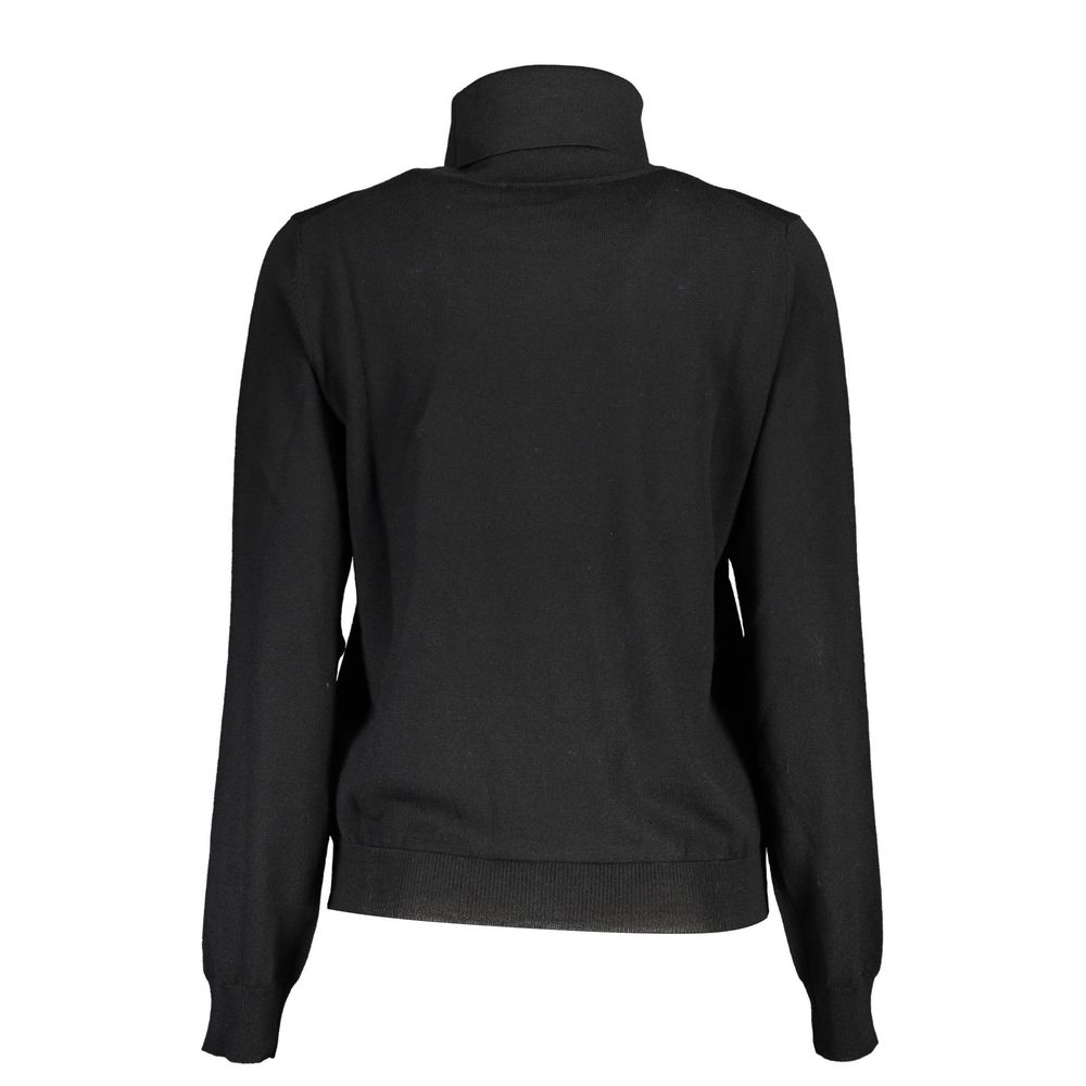 K-WAY Black Wool Turtleneck Sweater