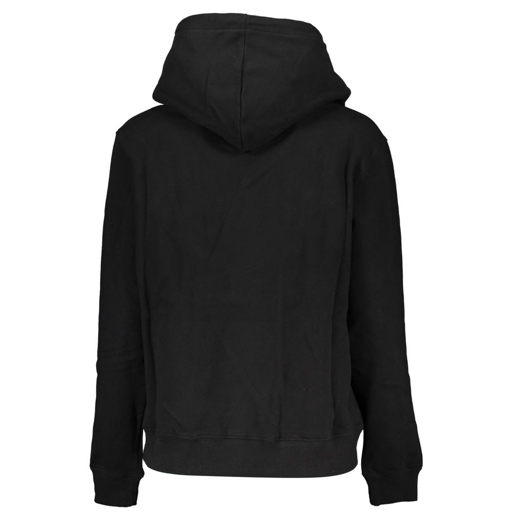 Calvin Klein Black Cotton Logo Hoodie