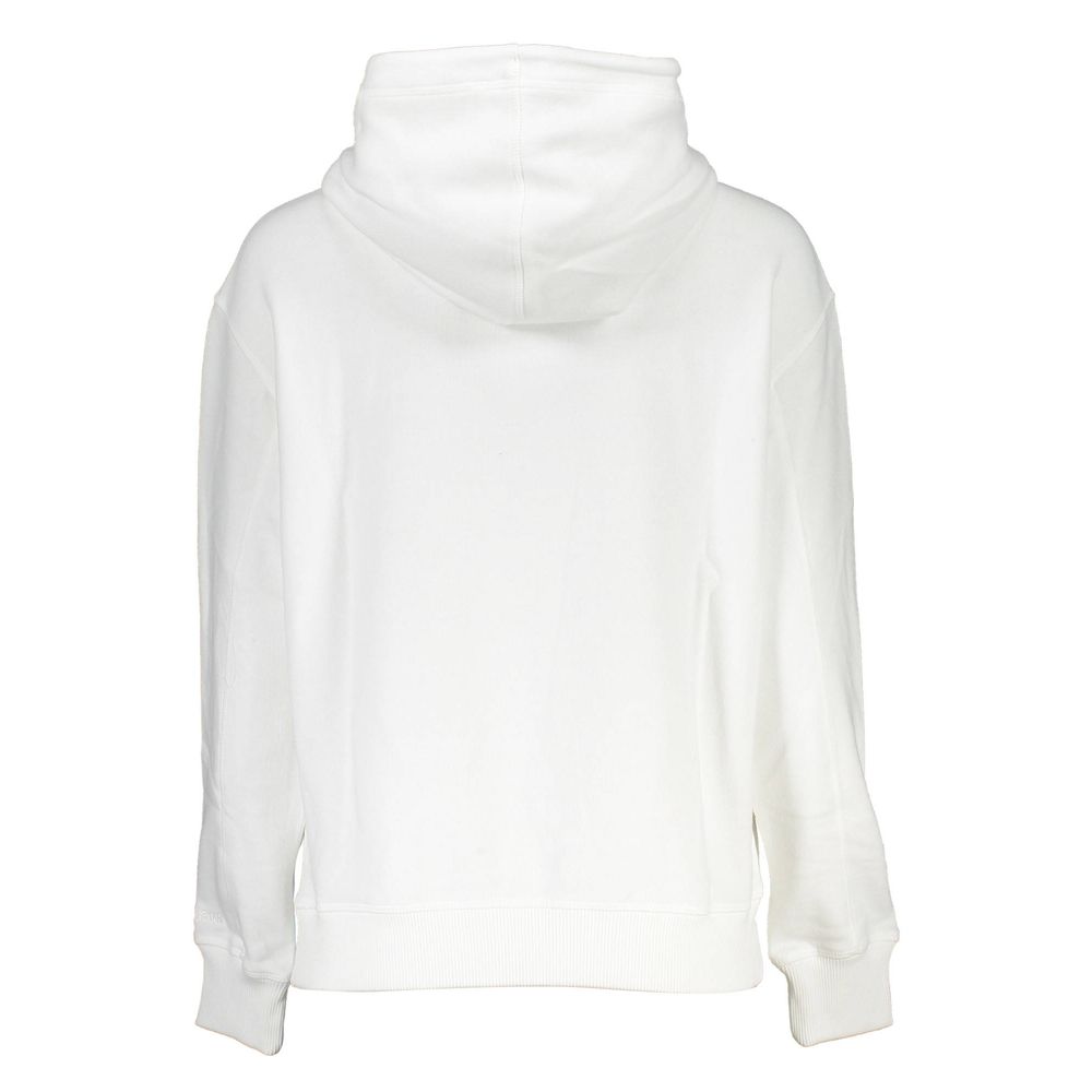 Calvin Klein White Cotton Hoodie