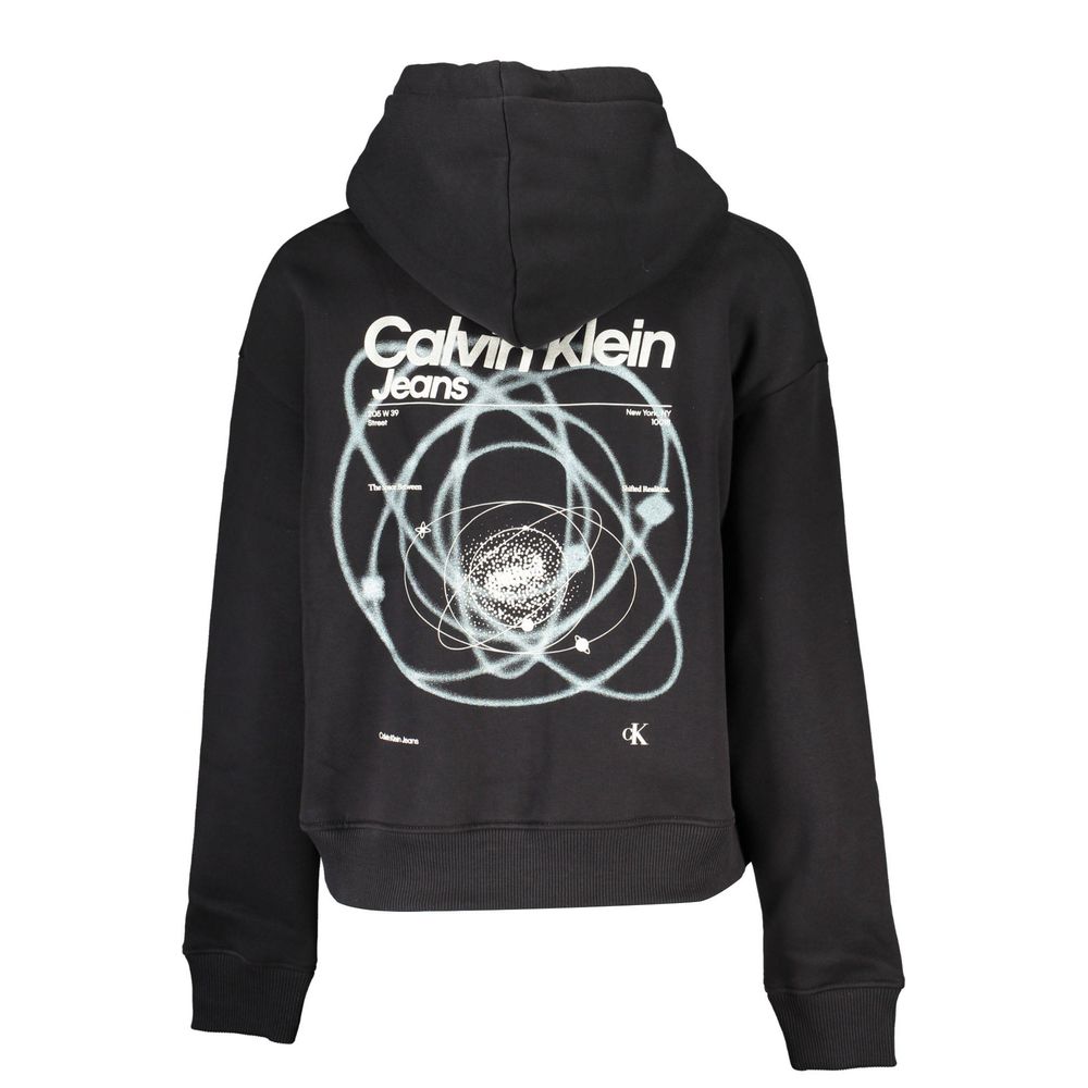 Calvin Klein Sleek Hooded Zip-Up Sweatshirt with Embroidery
