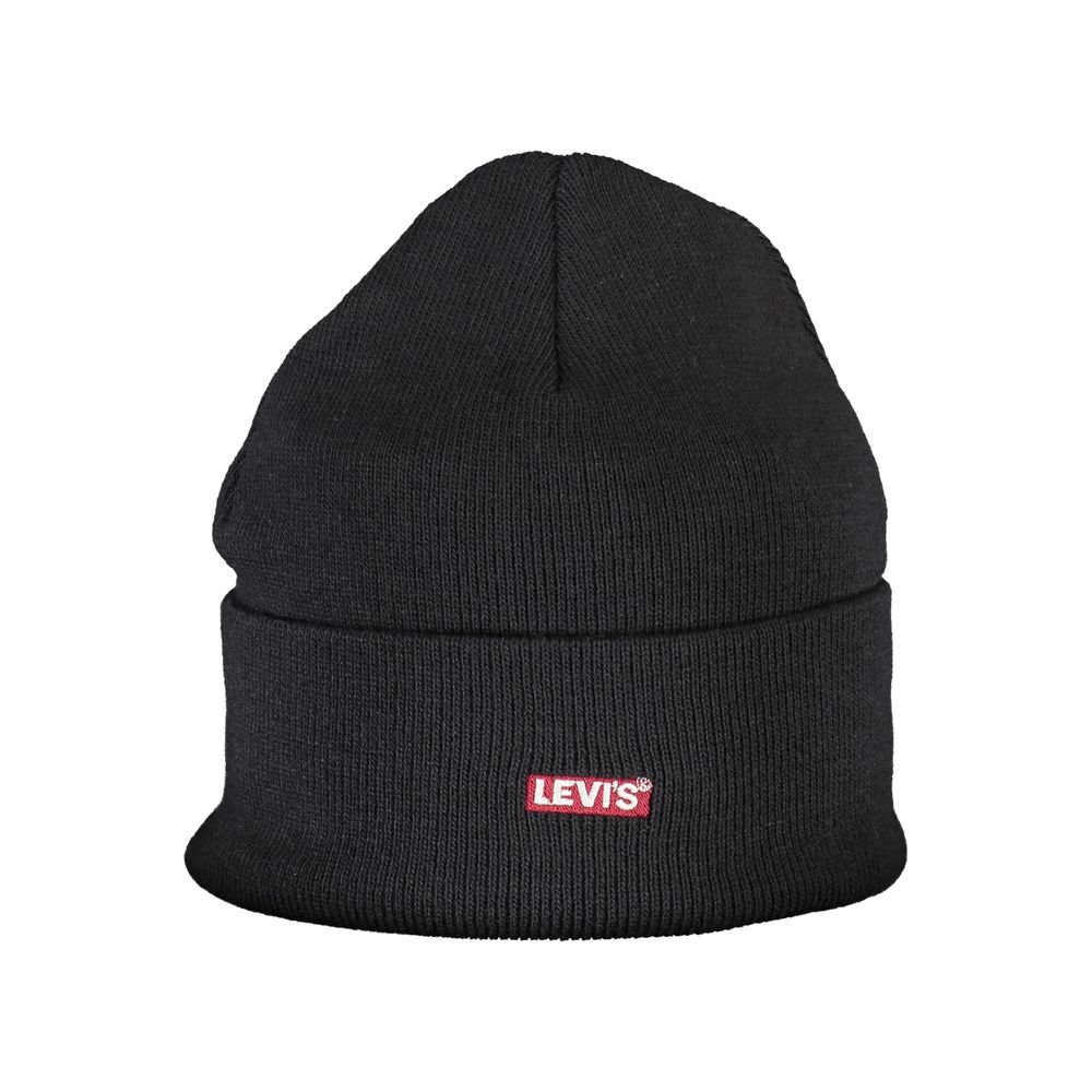 Levi's Blue Acrylic Hat & Cap with Logo Embroidery