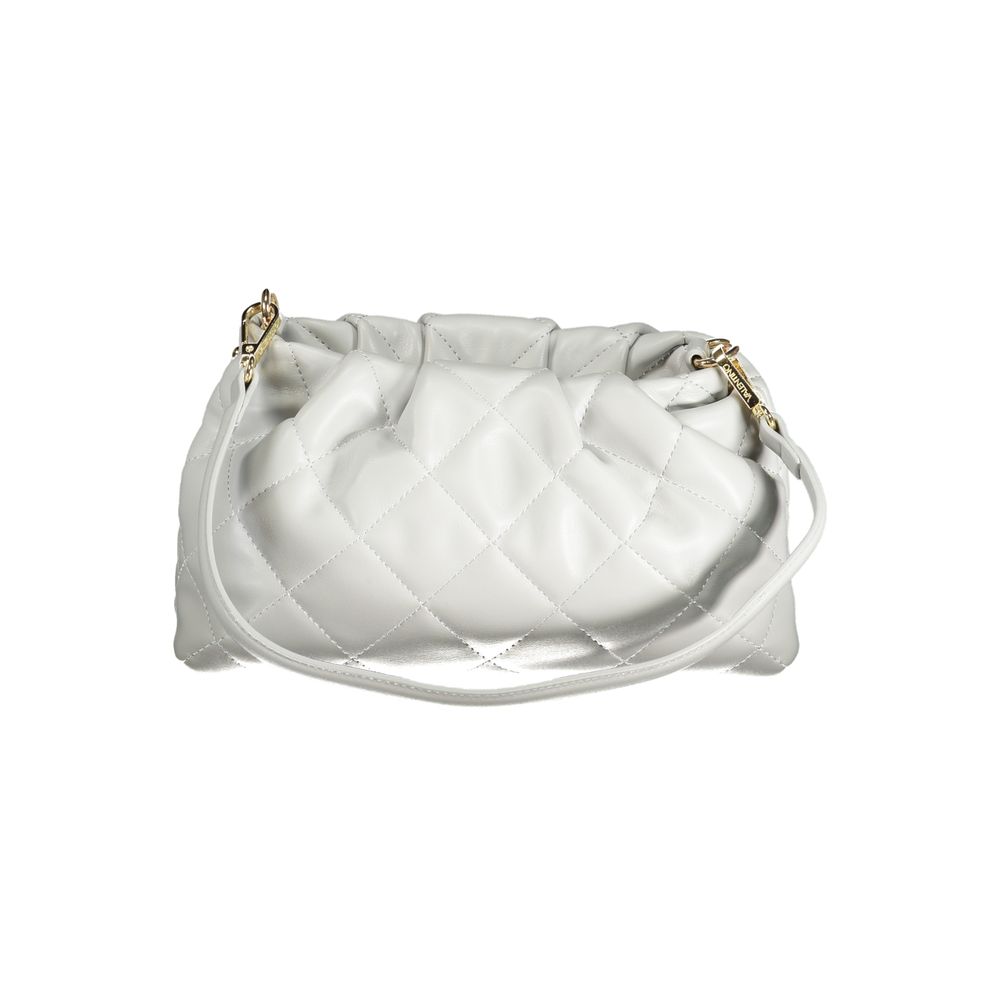 Mario Valentino Gray Leather Effect Handbag with Chic Details