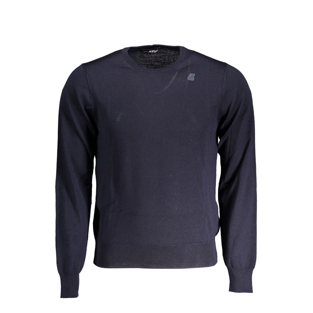 K-WAY Blue Wool Sweater - Timeless Style for Every Occasion