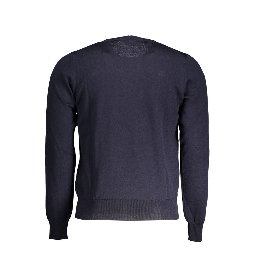 K-WAY Blue Wool Sweater - Timeless Style for Every Occasion