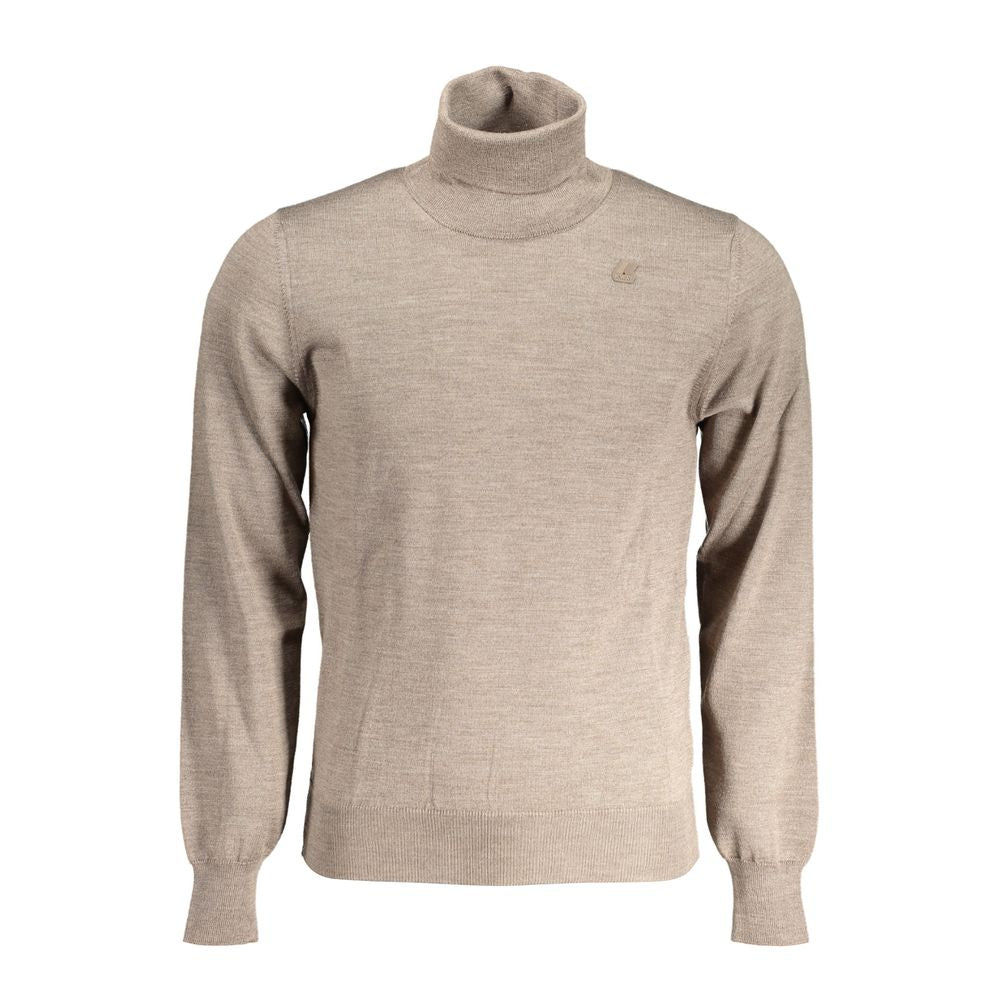 K-WAY Brown Wool Sweater - Luxurious Turtleneck Style