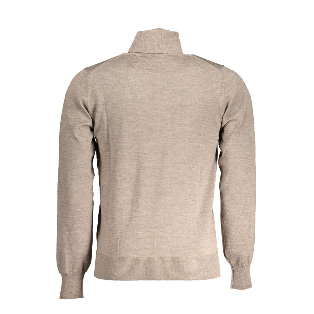K-WAY Brown Wool Sweater - Luxurious Turtleneck Style