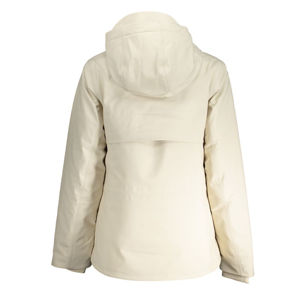 K-WAY Beige Polyester Hooded Jacket