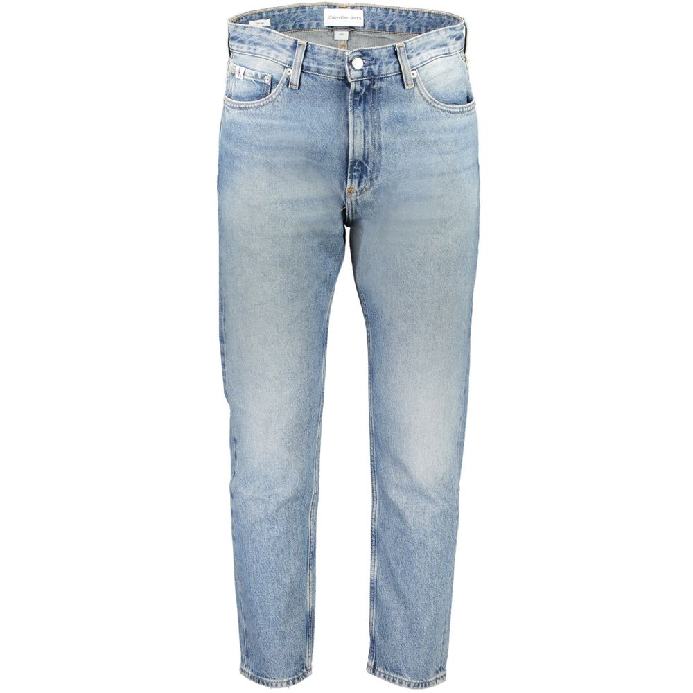 Calvin Klein Light Blue Cotton Men Jeans