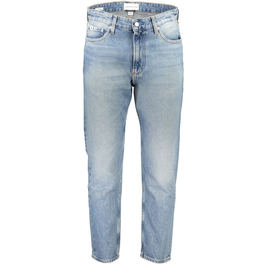 Calvin Klein Light Blue Cotton Men Jeans