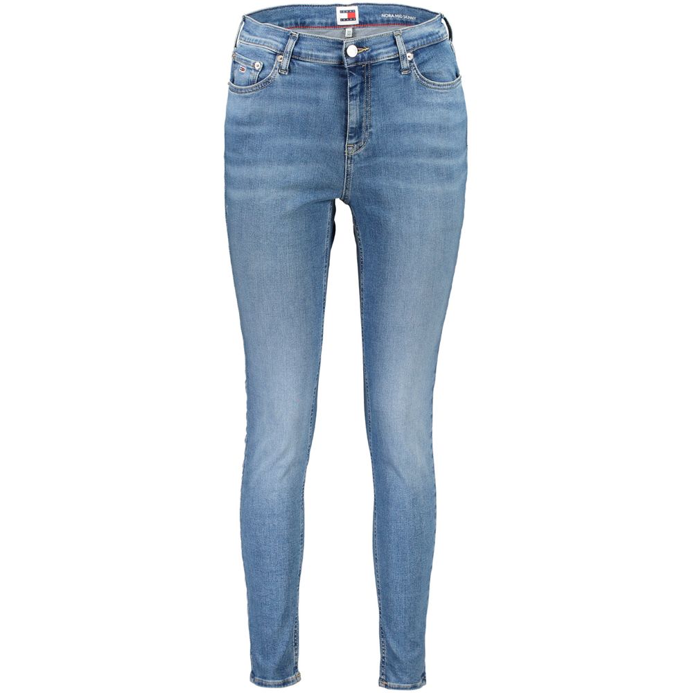 Tommy Hilfiger Blue Cotton Nora Mid Skinny Jeans