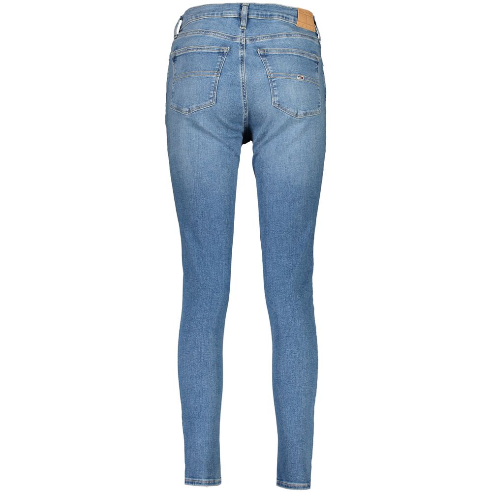 Tommy Hilfiger Blue Cotton Nora Mid Skinny Jeans