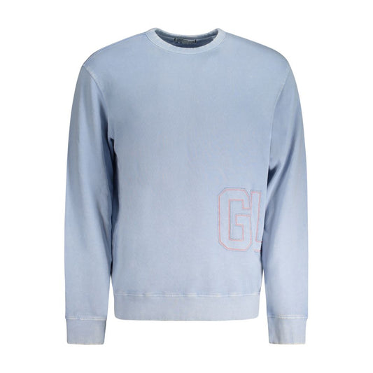 Guess Jeans Light Blue Cotton Men's Sweater
