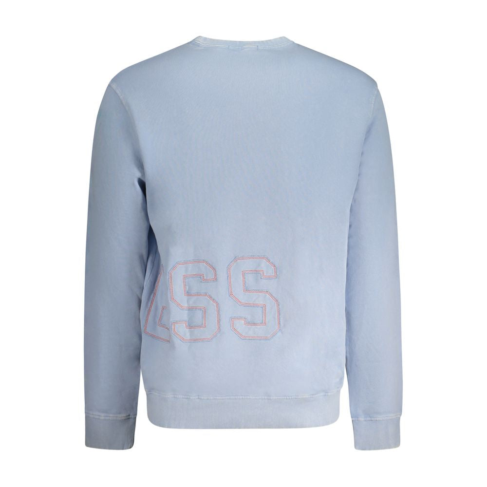 Guess Jeans Light Blue Cotton Men's Sweater