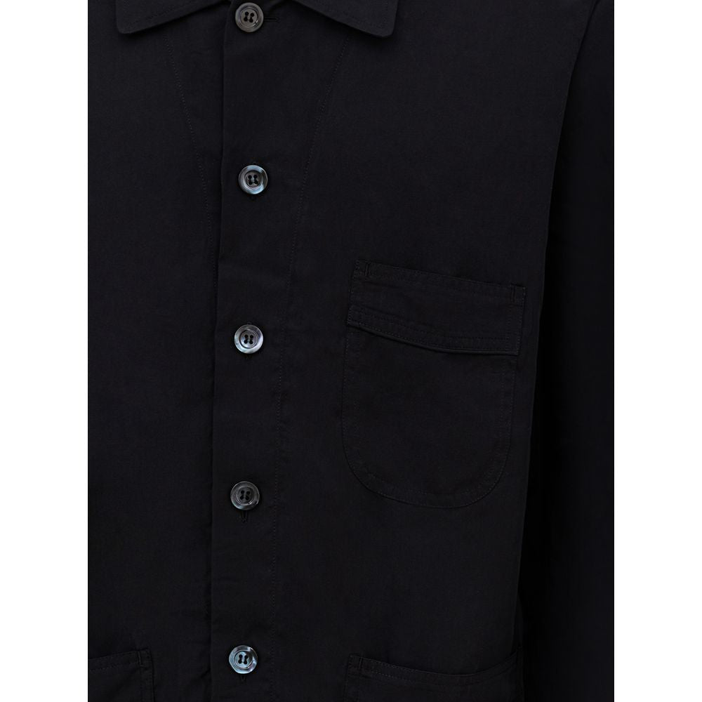 Tom Ford Black Lyocell Shirt with Maxi Pockets