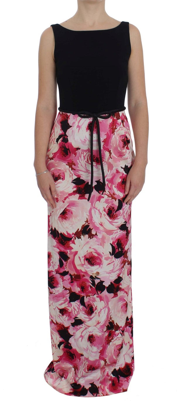 - Floral Elegance Sheath Long Dress