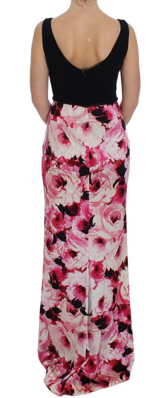 - Floral Elegance Sheath Long Dress