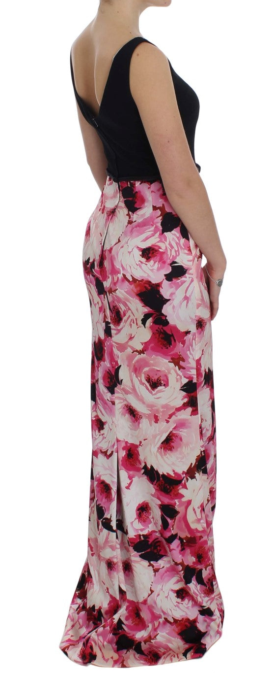 - Floral Elegance Sheath Long Dress