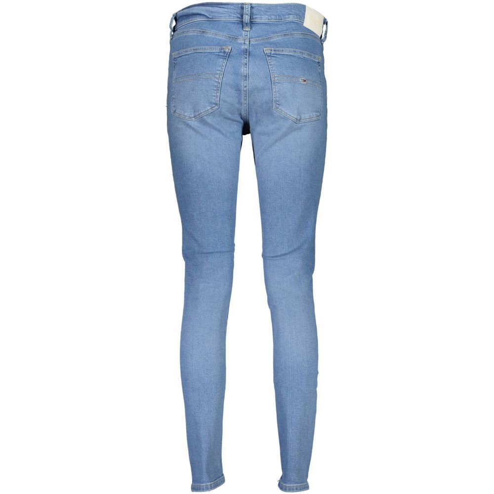 Tommy Hilfiger Light Blue Cotton Jeans - Nora Mid Rise Skinny
