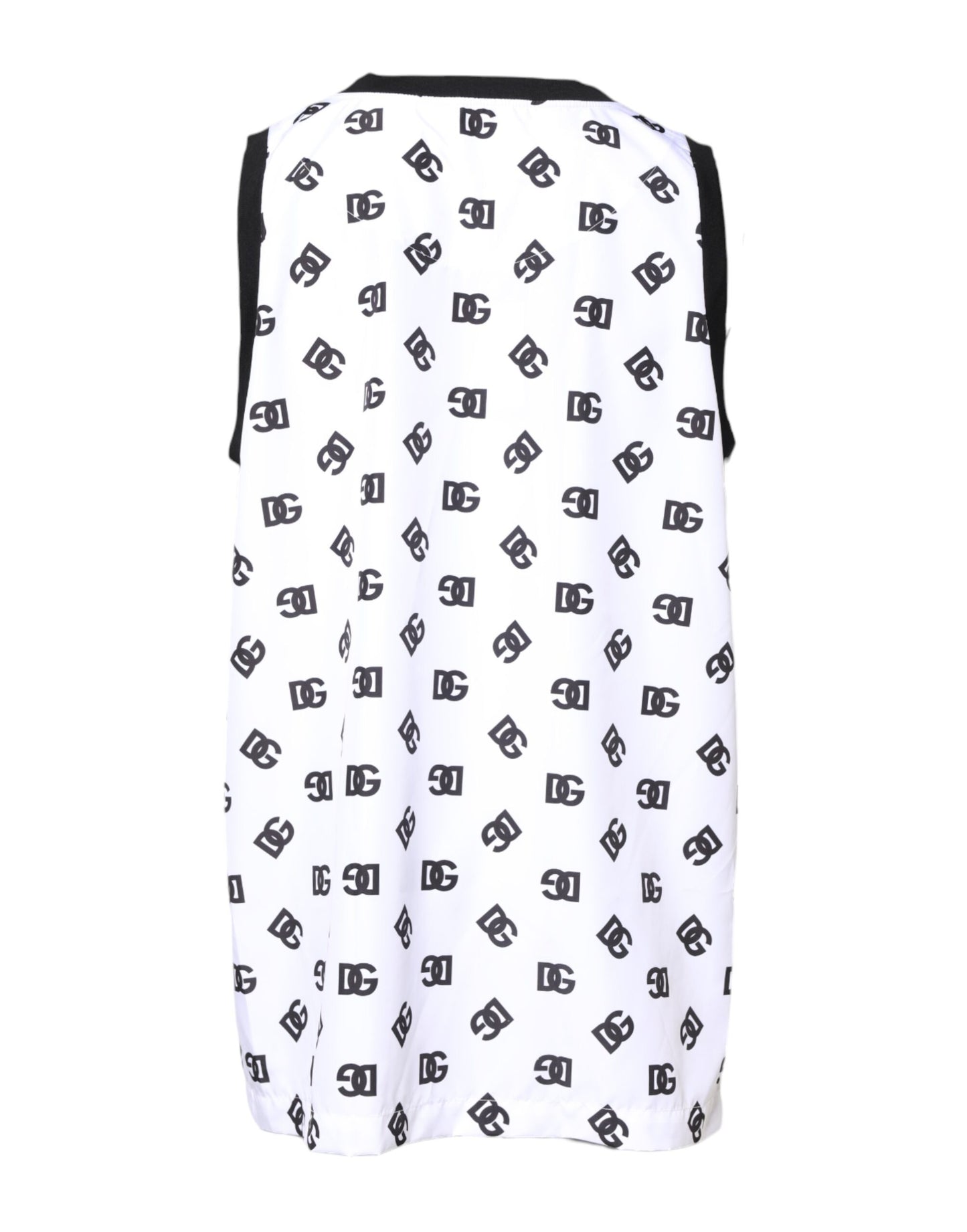 Dolce & Gabbana DG Logo White Polyester Sleeveless T-shirt