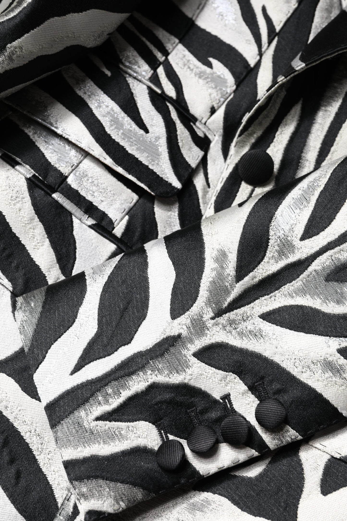 Dolce & Gabbana Black & White Women's Zebra Print Blazer Jacket