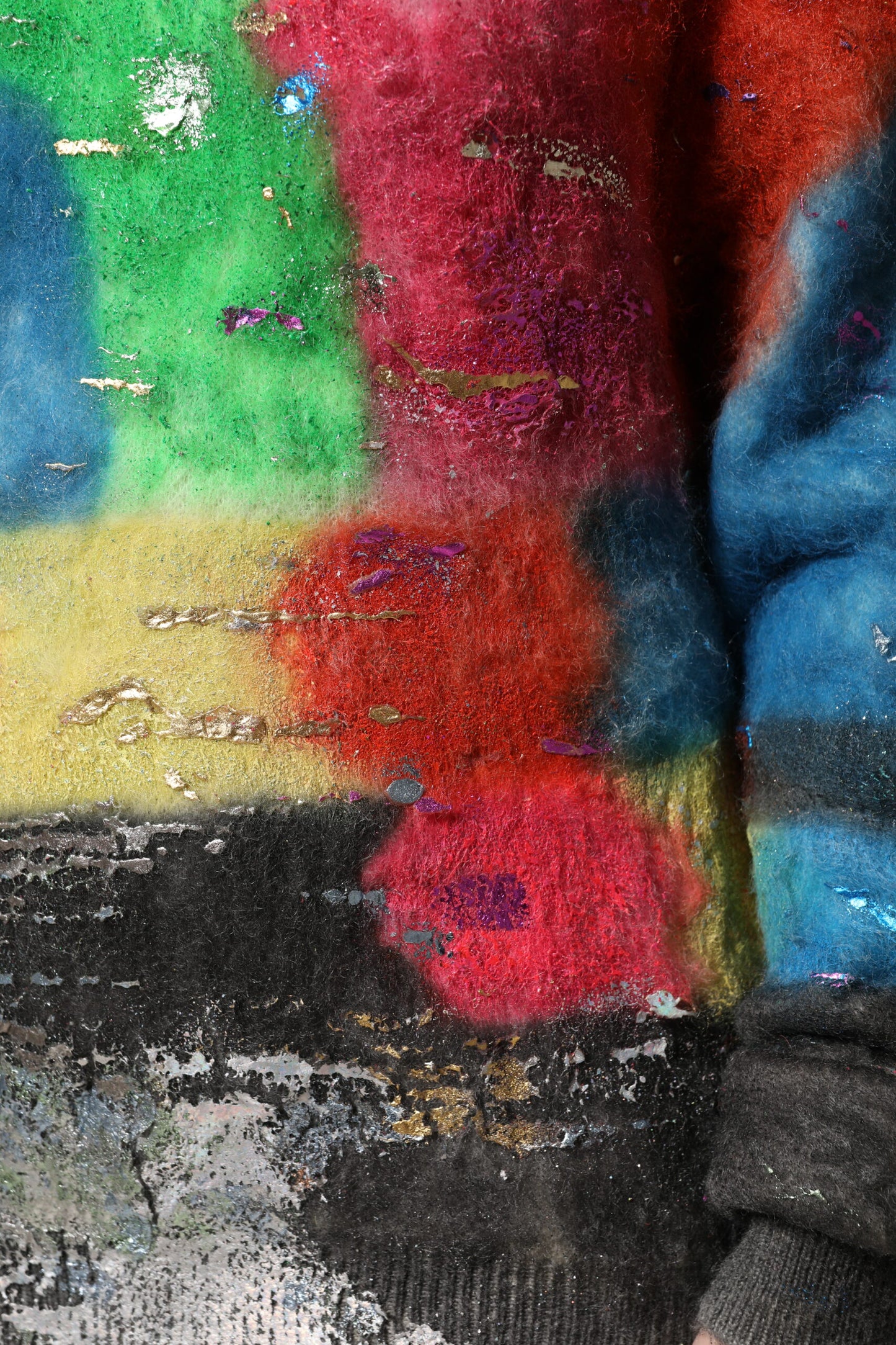 Dolce & Gabbana Multicolour Mohair Turtleneck Jumper
