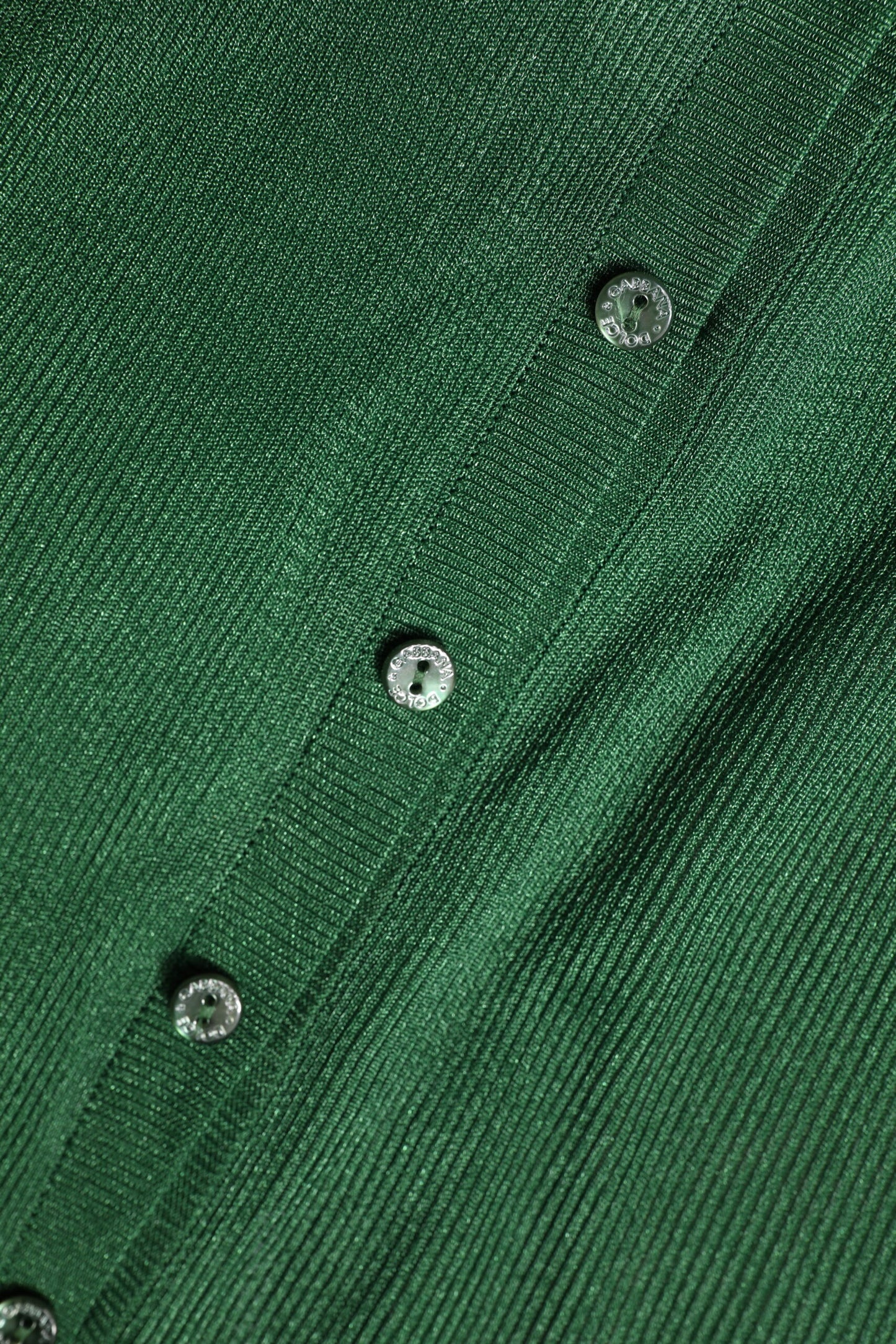 Dolce & Gabbana Green Button-Up Cardigan
