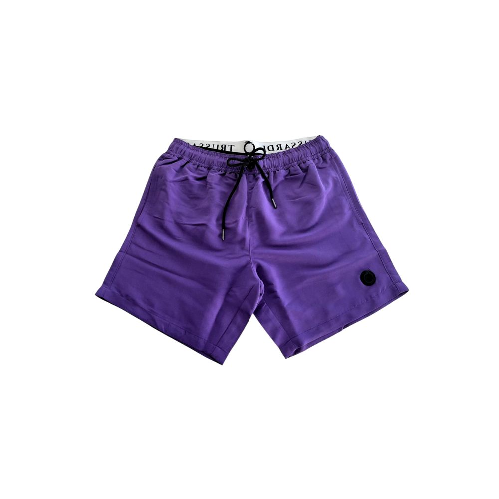 Trussardi Beachwear Purple Swim Shorts