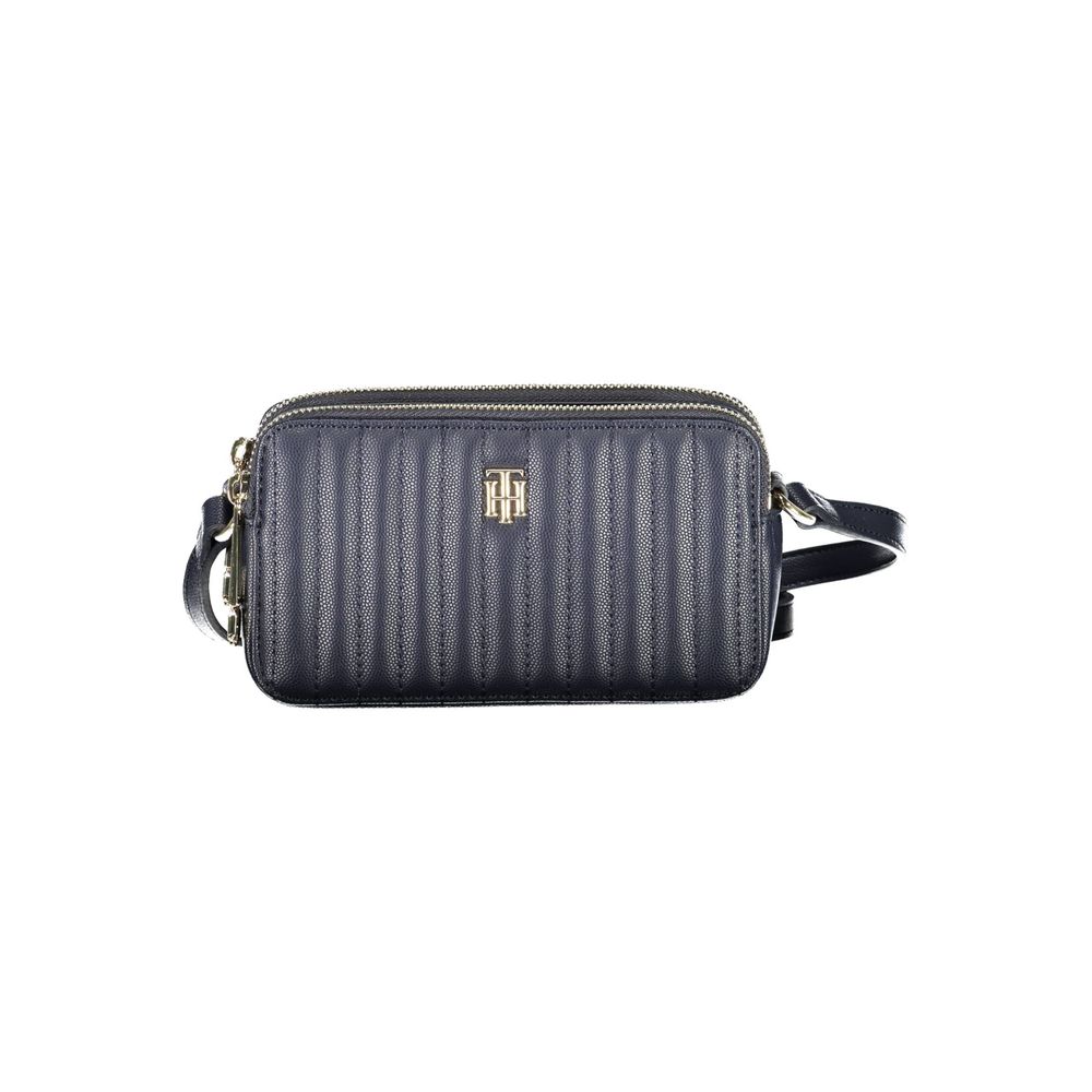 Tommy Hilfiger Blue Polyethylene Adjustable Shoulder Bag