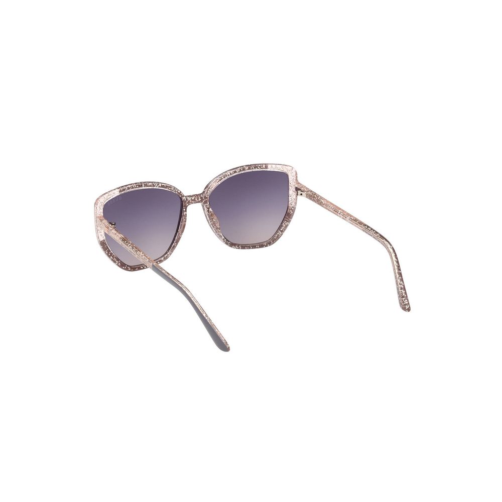 Guess Jeans Gray Injected Square Sunglasses with Grey Lenses
