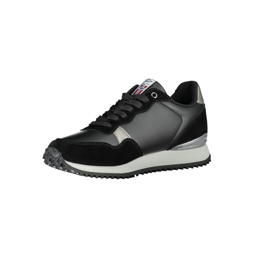 Napapijri Chic Black Lace-Up Sneakers