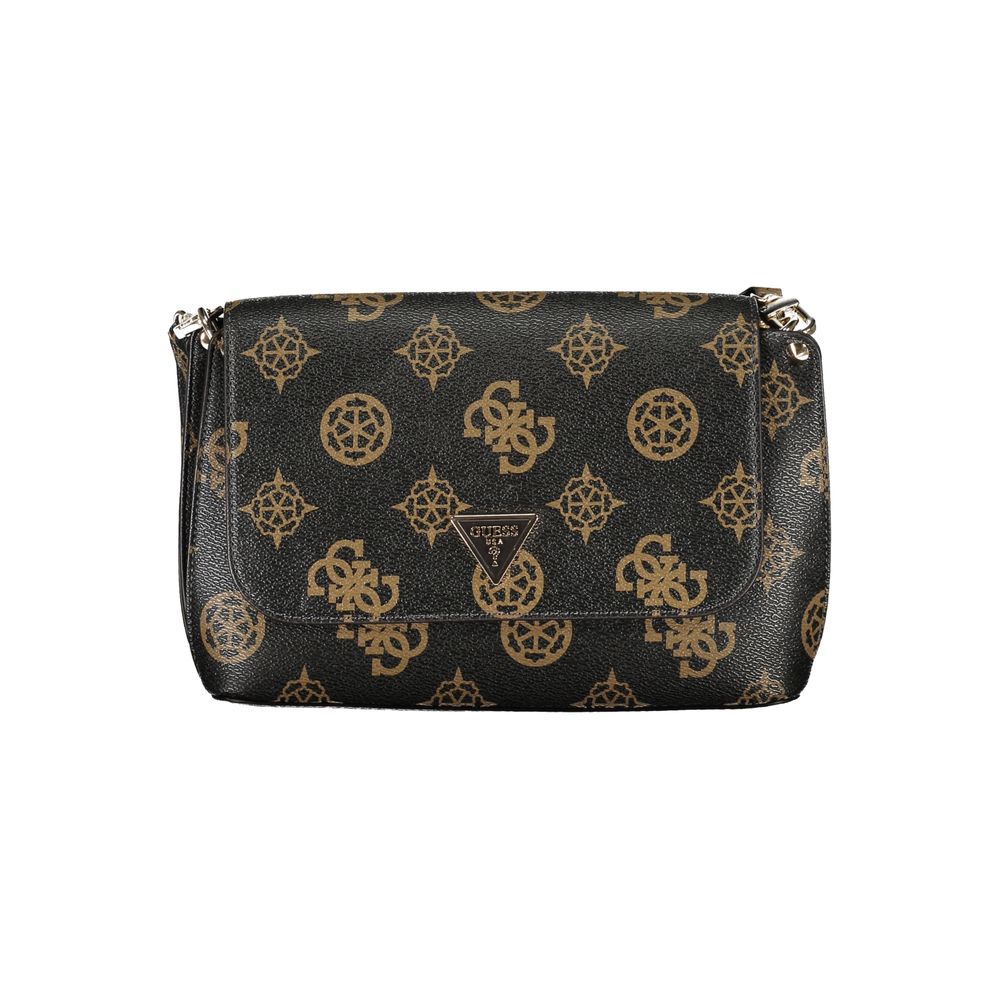 Guess Jeans Brown Meridian Handbag – Faux Leather, Chic Design