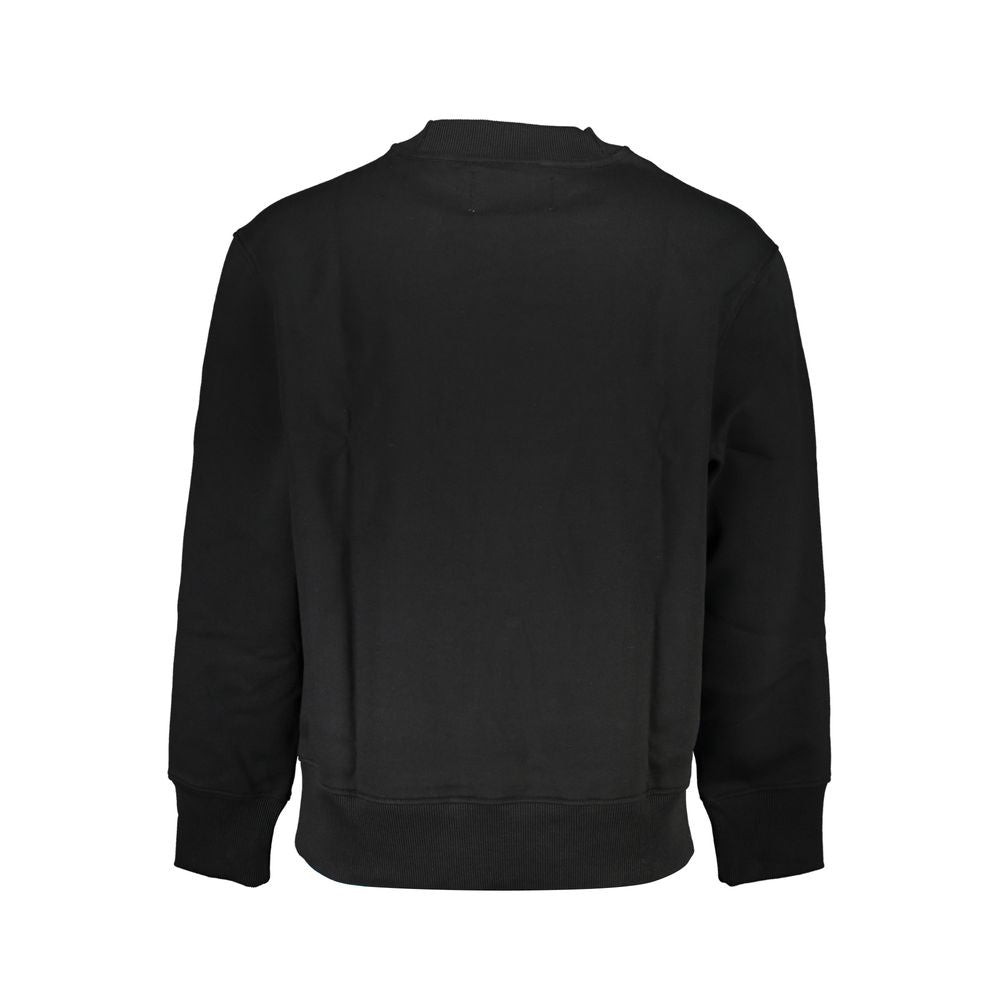 Calvin Klein Sleek Fleece Crew Neck Sweatshirt - Black - XL