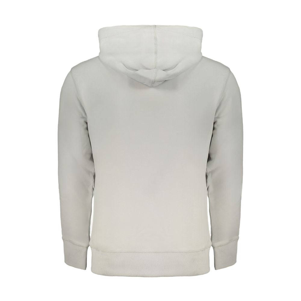 Calvin Klein Gray Cotton Sweatshirt with Hood