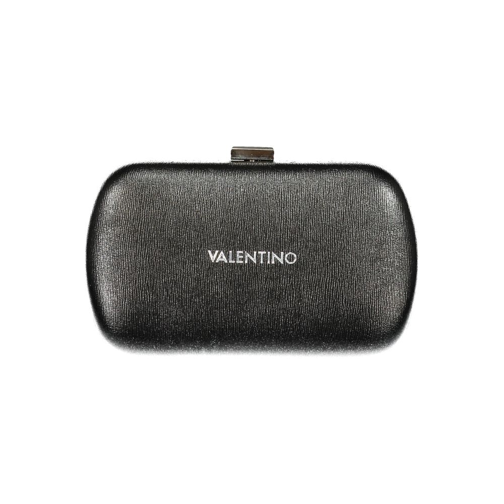Mario Valentino Black Polyethylene Women Handbag with Chain Strap