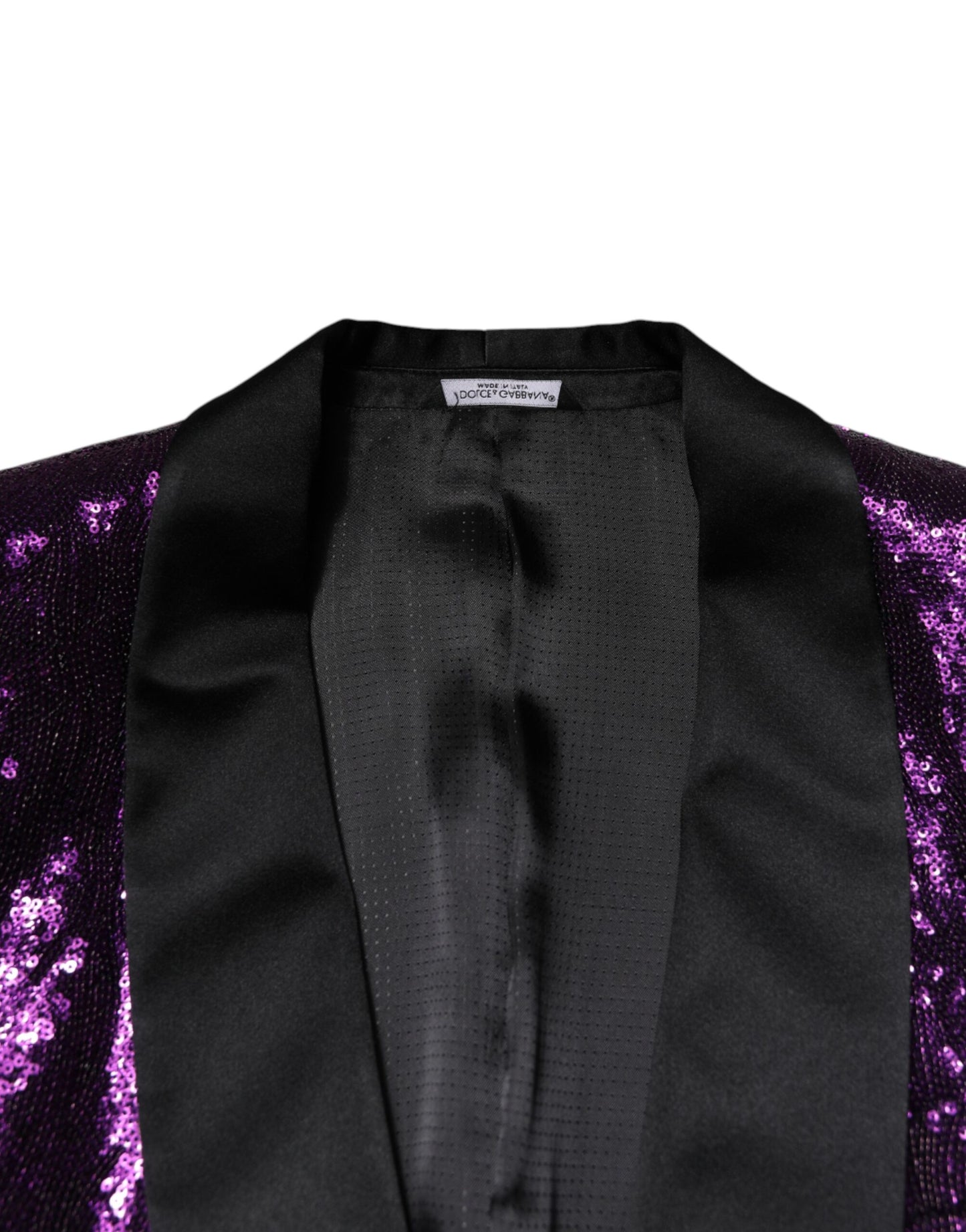Dolce & Gabbana Purple SICILIA Sequin Embellished Coat Jacket