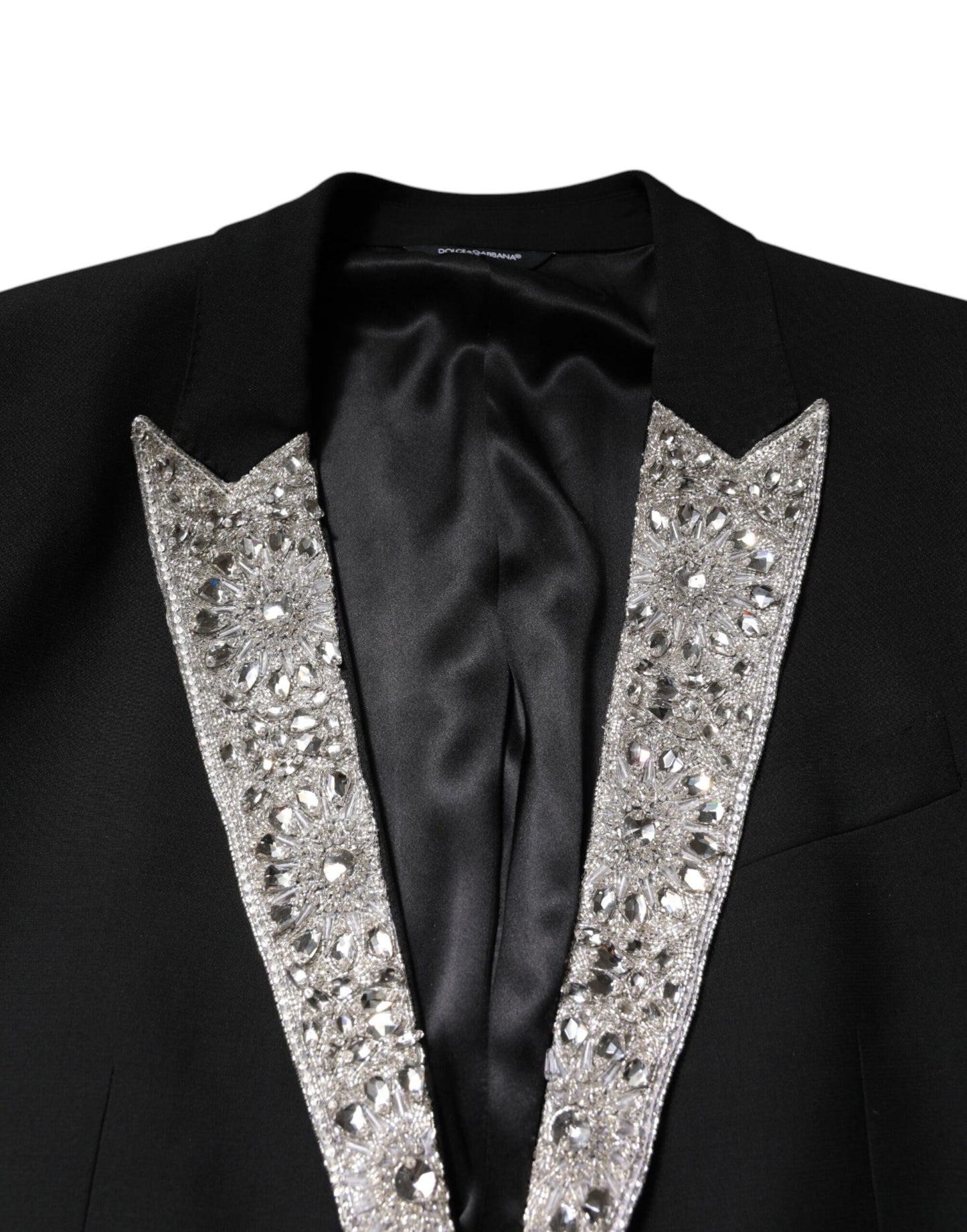 Dolce & Gabbana Black MARTINI Crystal Embellished 3-Piece Suit