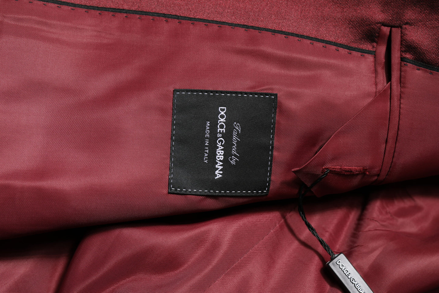 Dolce & Gabbana Bordeaux Silk 2 Piece Suit