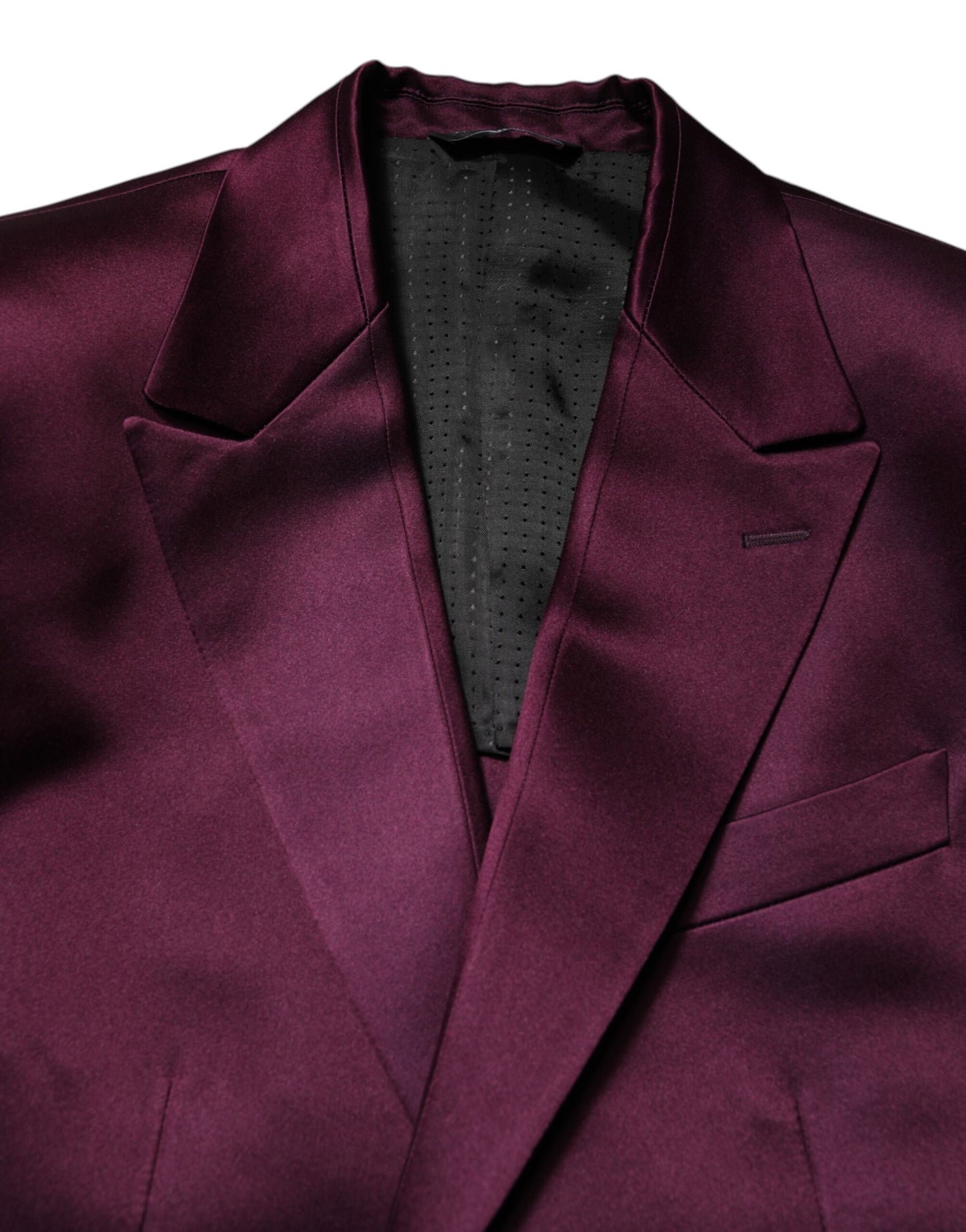 Dolce & Gabbana Dark Purple Silk 3-Piece Suit